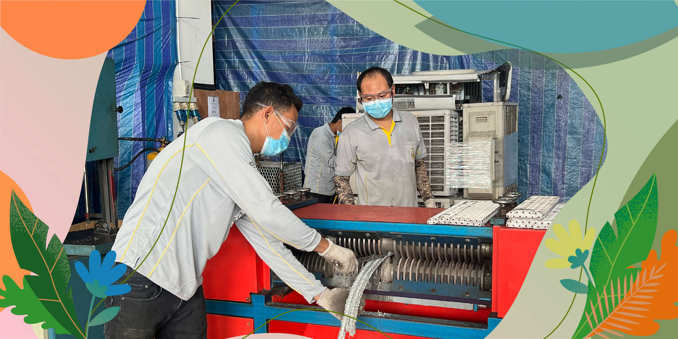 Air-conditioner Recycling and Eco Tour at Gain City